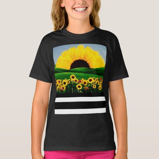 ZONNEBLOEMHEUVEL T-SHIRT (Voorkant)