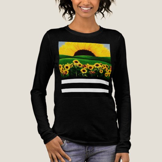 ZONNEBLOEMHEUVEL Tri-Blend SHIRT (Voorkant)