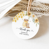 Zonnebloemhoning beer dank u label