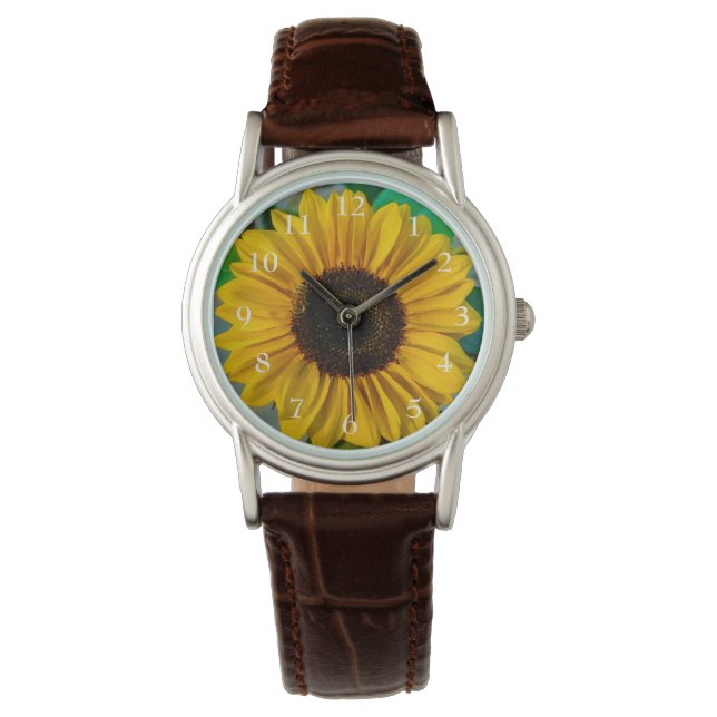 Zonnebloemhoogte Horloge (Voorkant)