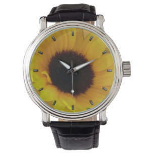 Zonnebloemhorloges Klassieke zonnebloem Wrist Watt Horloge