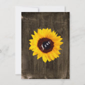 Zonnebloemhout dat gehitte weddenschappen krijgt kaart (Achterkant)