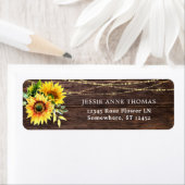 Zonnebloemhout en label voor lichtretour van strin (Insitu)