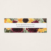 Zonnebloemhout Website Kaarten Mini Visitekaartjes (Voorkant)