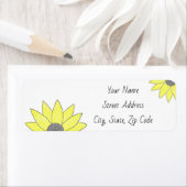 Zonnebloemige retournering etiket (Insitu)