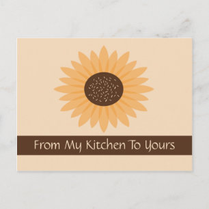 Zonnebloemkaart Briefkaart