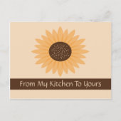 Zonnebloemkaart Briefkaart (Voorkant)