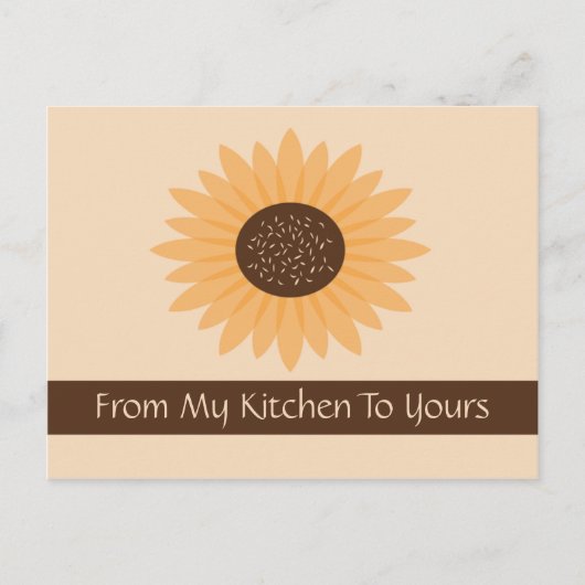 Zonnebloemkaart Briefkaart (Voorkant)