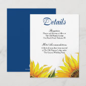 Zonnebloemkaart Informatiekaartje (Voorkant / Achterkant)