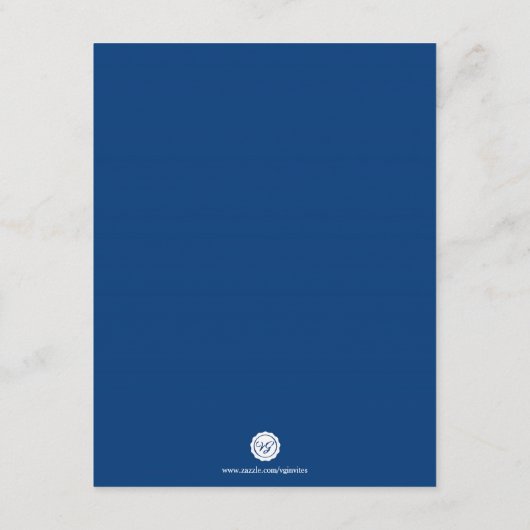 Zonnebloemkaart Informatiekaartje (Achterkant)