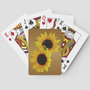 Zonnebloemkaarten Aangepaste zomerdekaartjes Pokerkaarten
