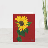 Zonnebloemkaartje Kaart (Voorkant)