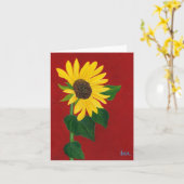 Zonnebloemkaartje Kaart (Gele Bloem)