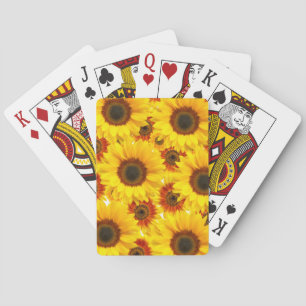 Zonnebloemkaartjes Pokerkaarten
