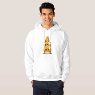 Zonnebloemkabouter Verborgen Glimlaches Onder het Hoodie