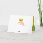 Zonnebloemkanker Aanmoediging Kaart (Achterkant)