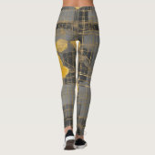 Zonnebloemkant AI art Leggings (Achterkant)