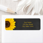 zonnebloemkarton, bijtend bloemmeel etiket (Insitu)