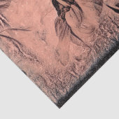 Zonnebloemketch Sepia Antiek ontkoppelen Tissuepapier (Detail)