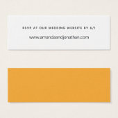 Zonnebloemkleur Mini Visitekaartjes (Voorkant /achterkant)