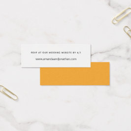 Zonnebloemkleur Mini Visitekaartjes