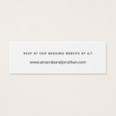 Zonnebloemkleur Mini Visitekaartjes (Voorkant)