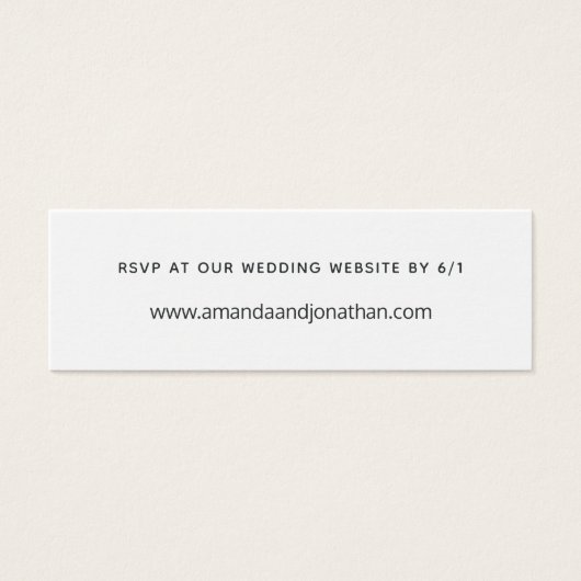 Zonnebloemkleur Mini Visitekaartjes (Voorkant)