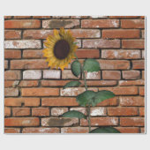 Zonnebloemkloksteen Wrapppapier Cadeaupapier (Vlak)