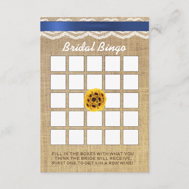 Zonnebloemknol, Vrijgezellenfeest Bingo (Voorkant)