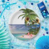 Zonnebloemknollen Borden Papieren Bordje (Feest)