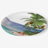 Zonnebloemknollen Borden Papieren Bordje (Gekanteld)