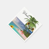 Zonnebloemknollen Servet (Hoek)