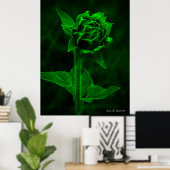 "Zonnebloemknop"  Poster (Thuiskantoor)