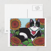 Zonnebloemkool Briefkaart (Voorkant / Achterkant)