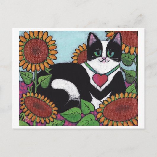 Zonnebloemkool Briefkaart (Voorkant)