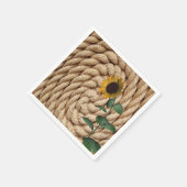 Zonnebloemkool Papier Servet (Hoek)