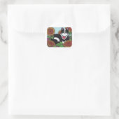 Zonnebloemkool Ronde Sticker (Tas)