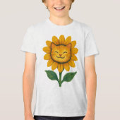 Zonnebloemkool Tri-Blend Shirt (Voorkant)