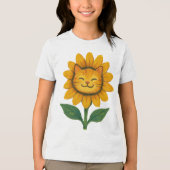 Zonnebloemkool Tri-Blend Shirt (Voorkant)