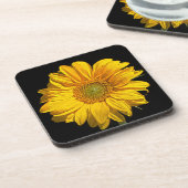 Zonnebloemkool voor dranken bier onderzetter (Linkerzijde)