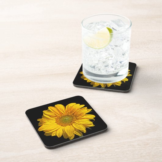 Zonnebloemkool voor dranken bier onderzetter (Rechterzijde)