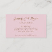 Zonnebloemkorf Whisk Spoon Pastry Baker Chef Visitekaartje (Achterkant)