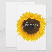 Zonnebloemkorrels Briefpapier (Voorkant / Achterkant)