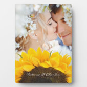 Zonnebloemkorrels Fotoplaat (voorkant)