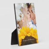 Zonnebloemkorrels Fotoplaat (Zijkant)