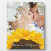 Zonnebloemkorrels Fotoplaat (Voorkant)