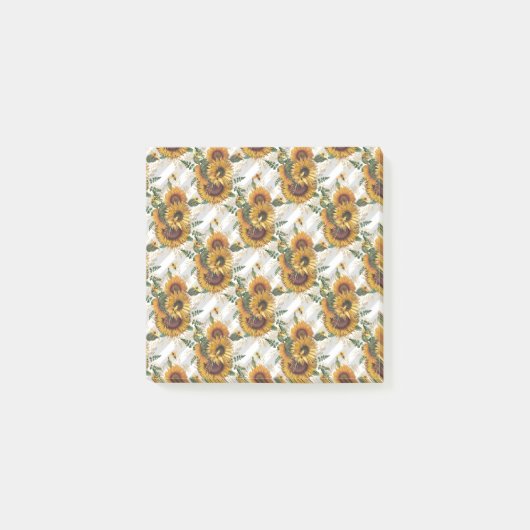 Zonnebloemkorrels | Kijk naar de zonnebloem Post-it® Notes (Voorkant)