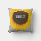 Zonnebloemkorrels Kussen (Voorkant)