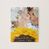 Zonnebloemkorrels Legpuzzel (Verticaal)