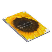 Zonnebloemkorrels Notitieboek (Rechterzijde)